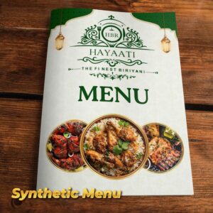 Synthetic Menu Book
